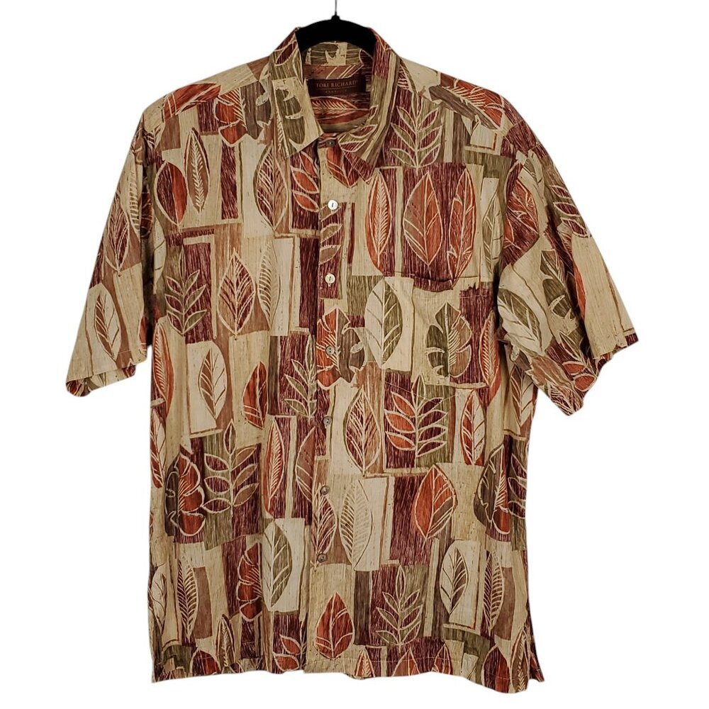 Tori Richard Mens Honolulu 100% Cotton Lawn Shirt Casual Beach Hawaiian Floral